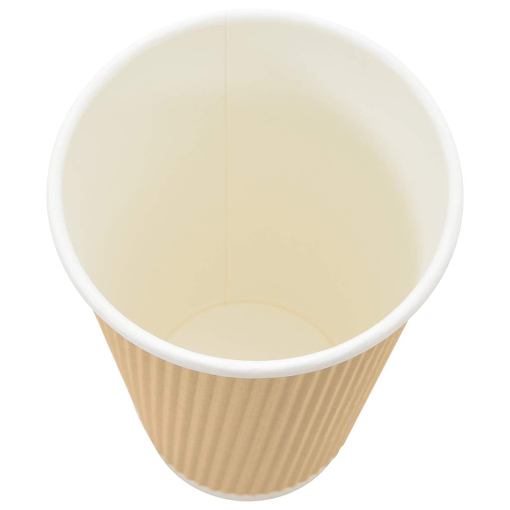 Papir kaffekopper 500 stk 16oz 400 ml brun