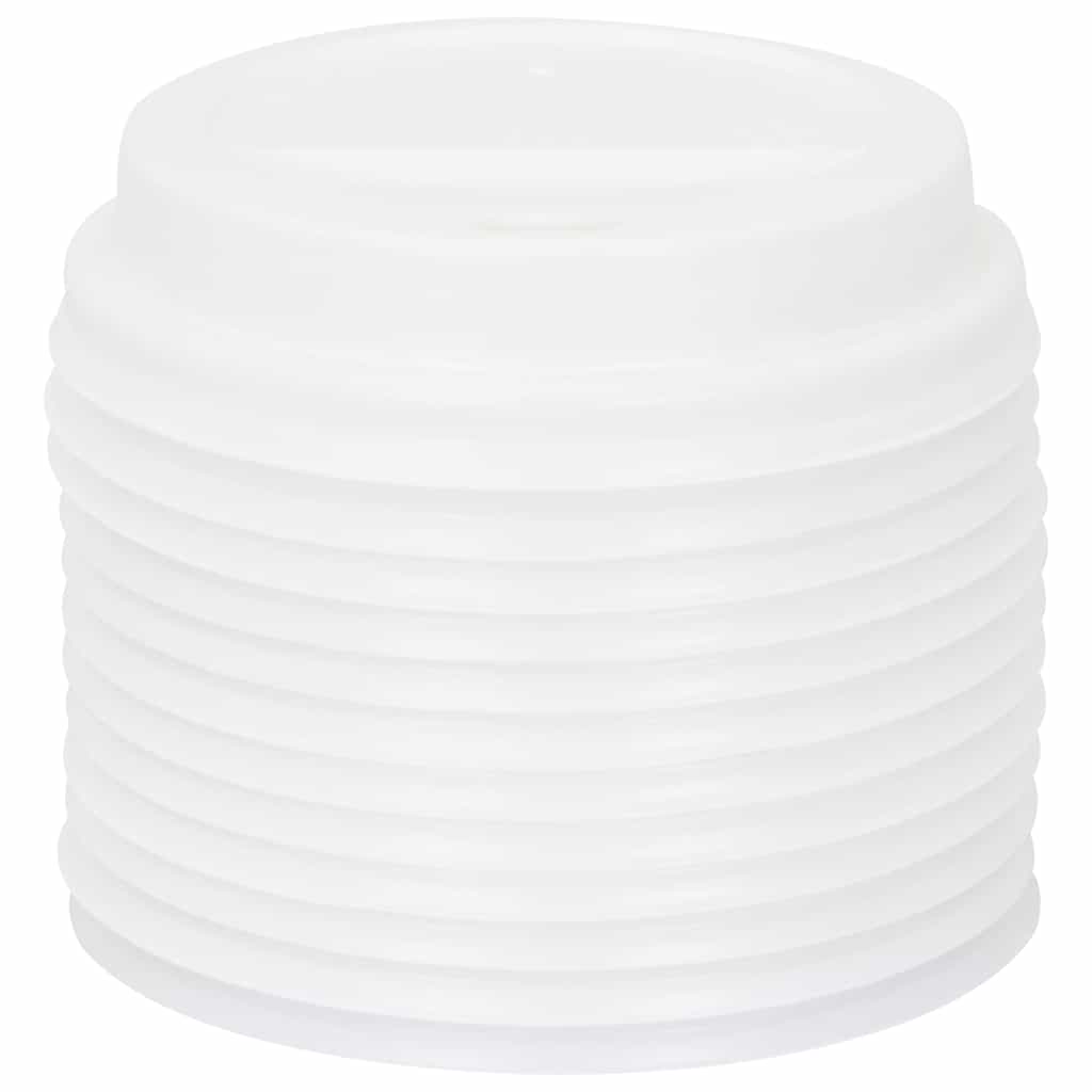 Papir kaffekopp lokk Ø80 mm 8oz 1000 stk hvit plast vidaXL
