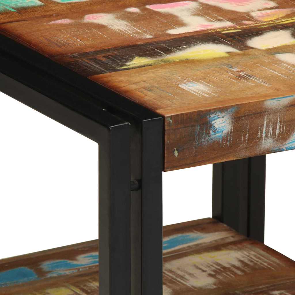 Kaffebord Flerfarget 40 x 40 x 38 cm Massiv Reclaim Tre