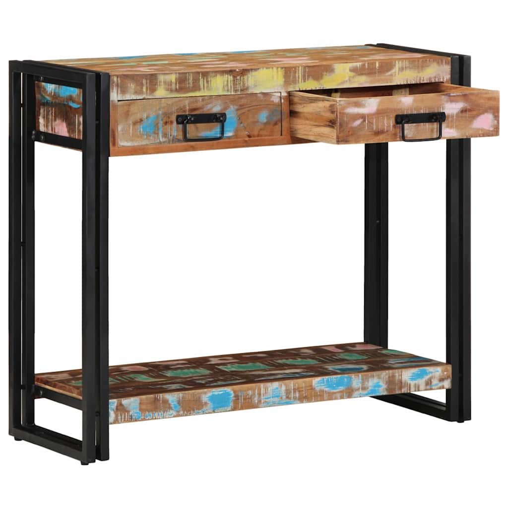 Konsollbord Flerfarget 90 x 33 x 75 cm Massiv Reclaim Tre