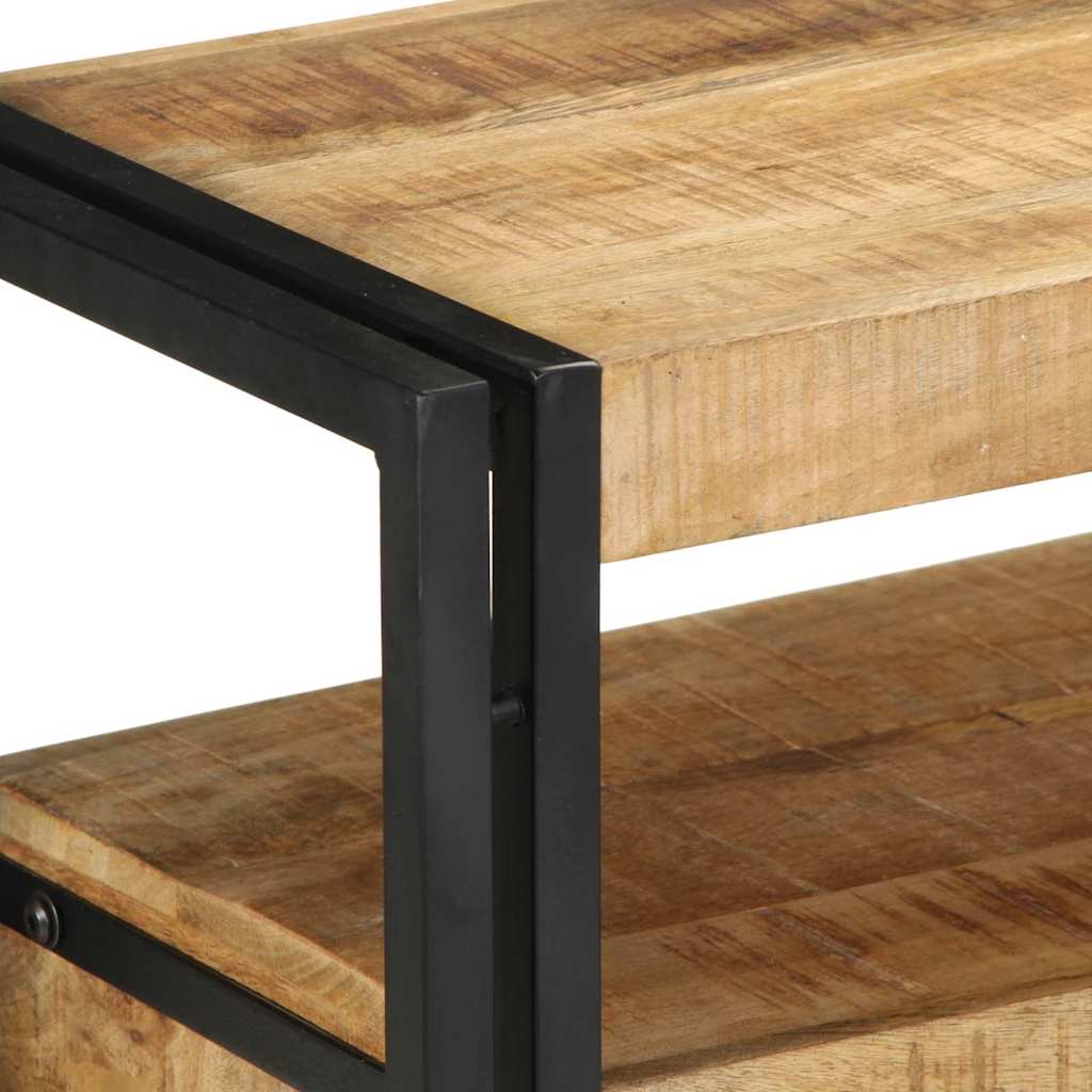 Konsollbord med skuff Brun 120 x 33 x 75 cm Massiv mango tre