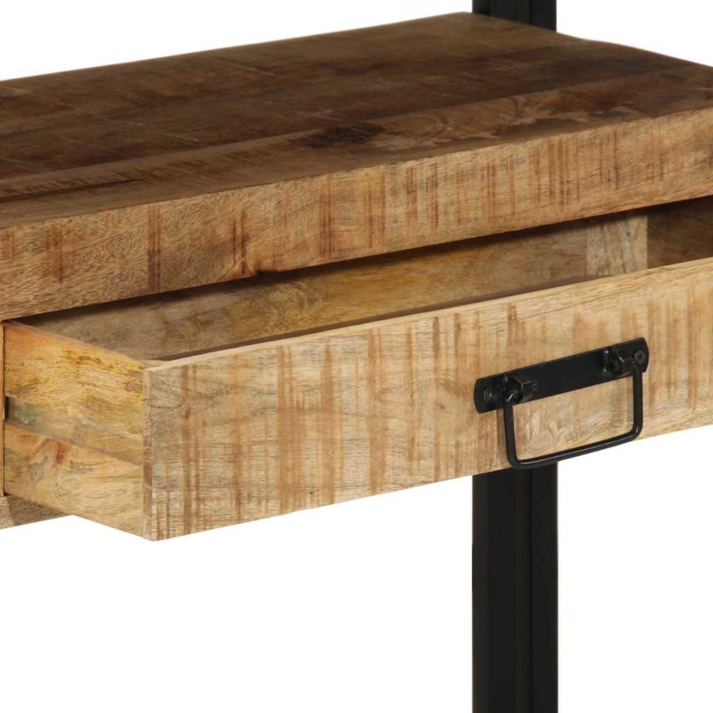 Konsollbord med skuff Brun 120 x 33 x 75 cm Massiv mango tre