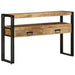 Konsollbord med skuff Brun 120 x 33 x 75 cm Massiv mango tre