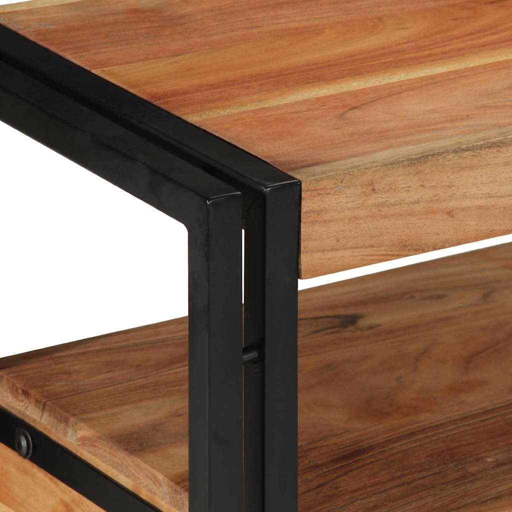 Konsollbord med skuff Brun 120 x 33 x 75 cm Solid akasietre