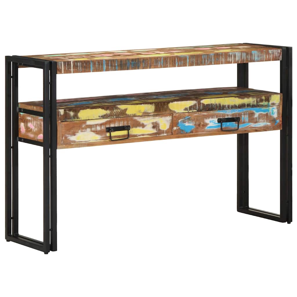 Konsollbord Flerfarget 120 x 33 x 75 cm Massiv Reclaim Tre