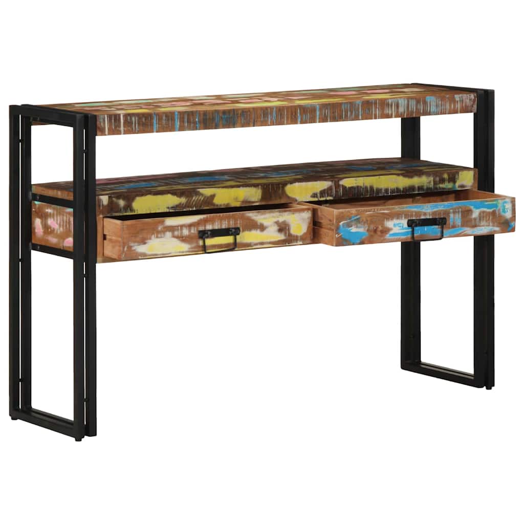 Konsollbord Flerfarget 120 x 33 x 75 cm Massiv Reclaim Tre