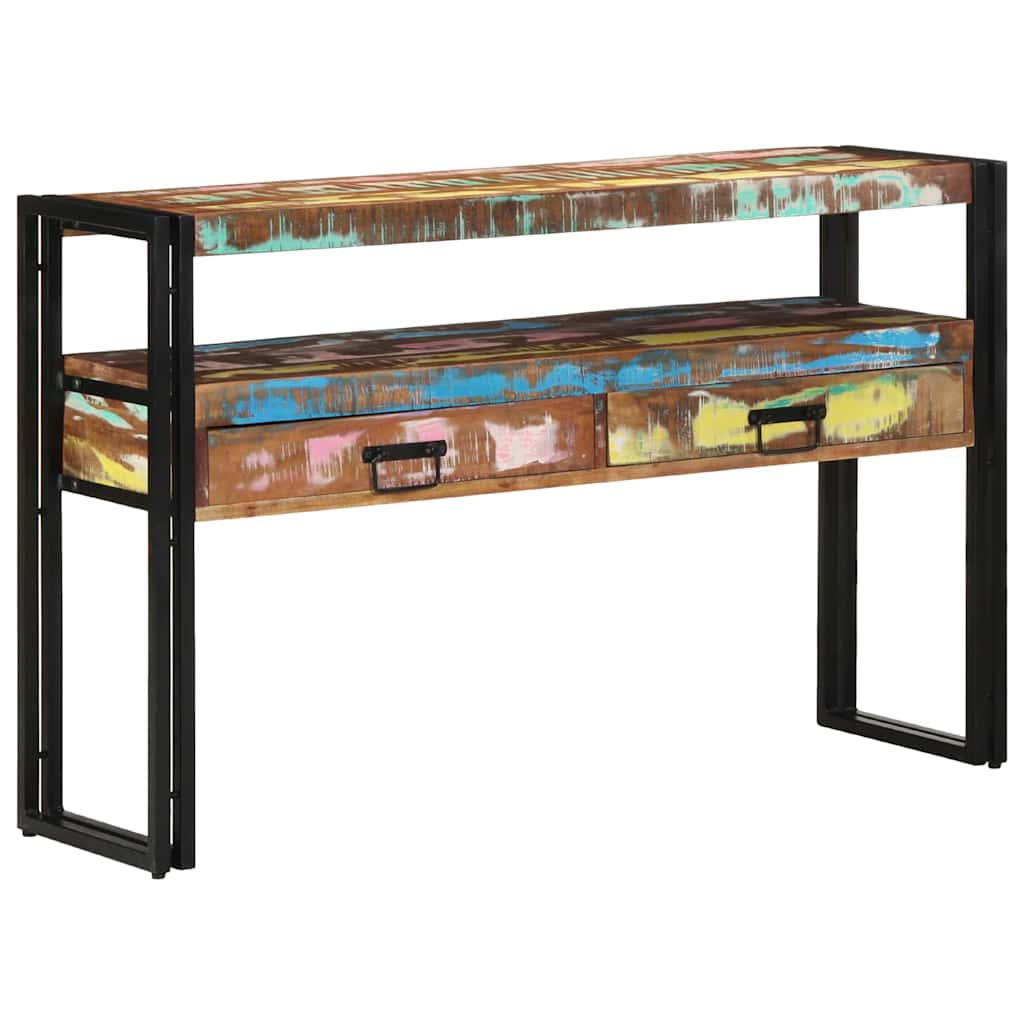 Konsollbord Flerfarget 120 x 33 x 75 cm Massiv Reclaim Tre