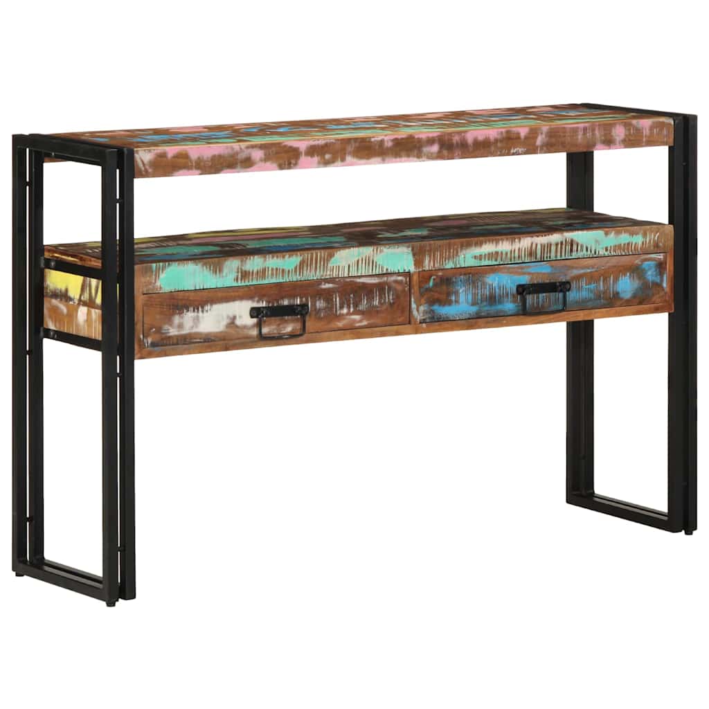 Konsollbord Flerfarget 120 x 33 x 75 cm Massiv Reclaim Tre