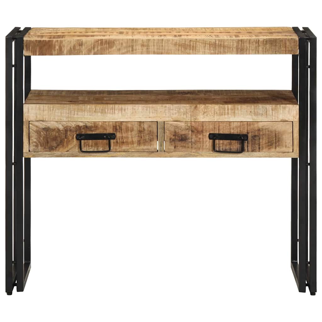 Konsollbord med skuff Brun 90 x 33 x 75 cm Massiv mango tre