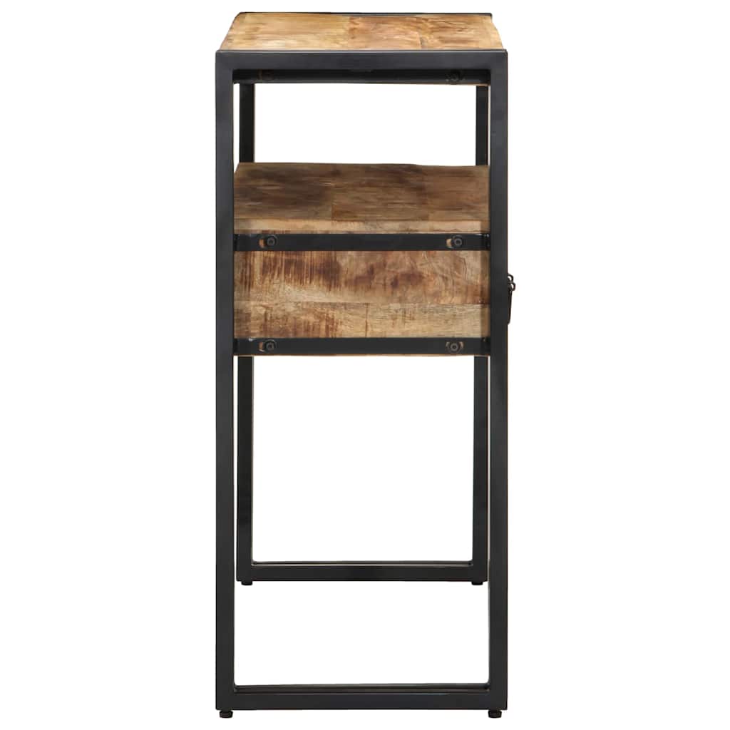 Konsollbord med skuff Brun 90 x 33 x 75 cm Massiv mango tre