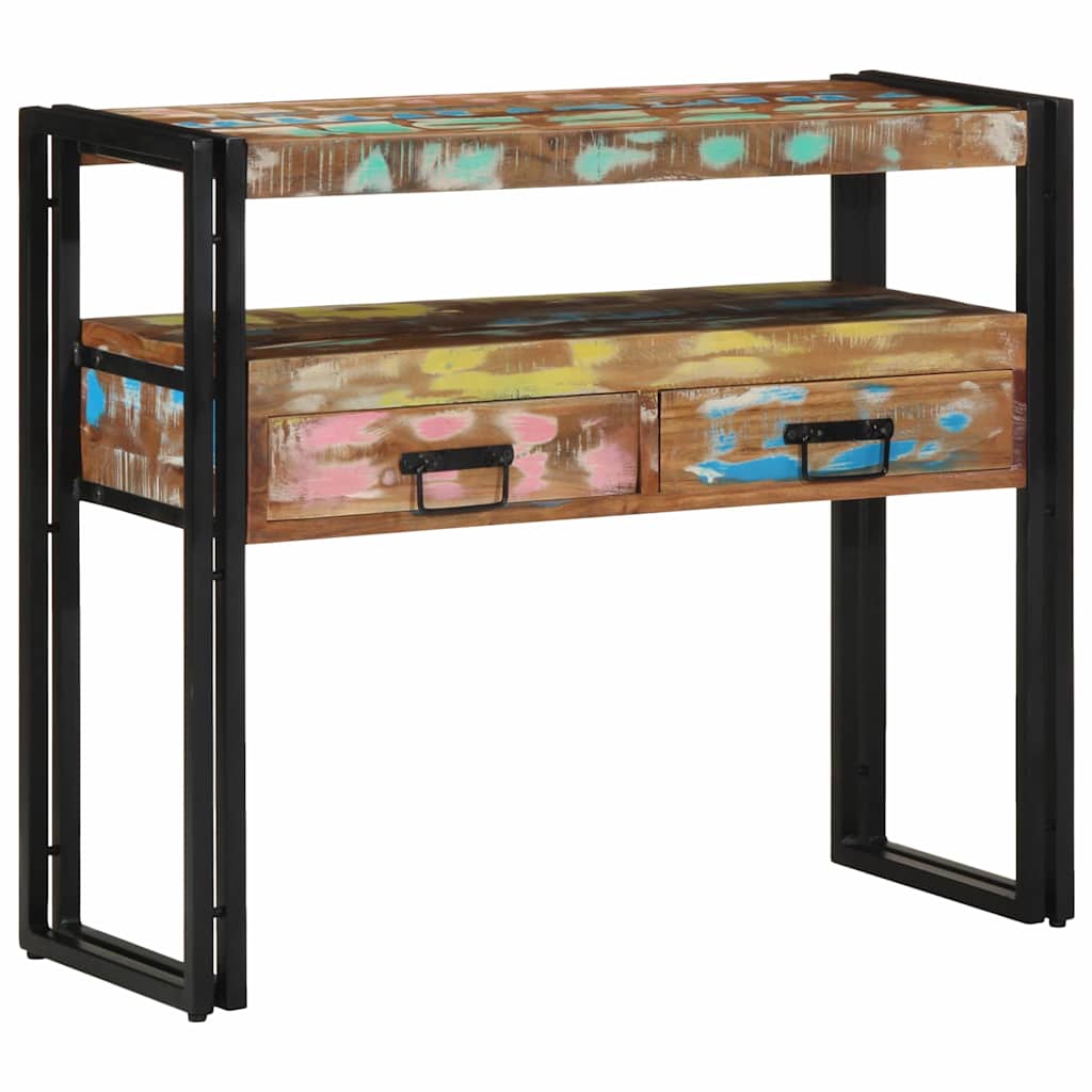 Konsollbord Flerfarget 90 x 33 x 75 cm Massiv Reclaim Tre