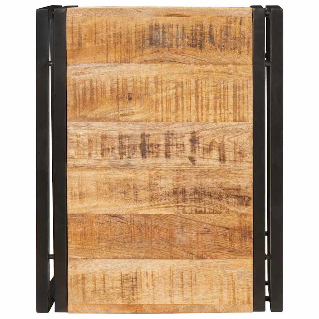 Badehylle med hylle 40 x 50 x 23 cm Massivt mangotre og jern
