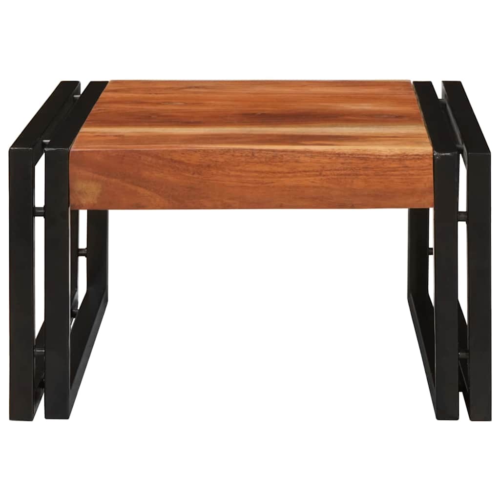 Badehylle med hylle 40 x 50 x 23 cm Massivt mangotre og jern