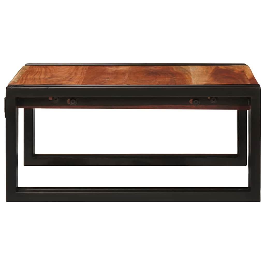 Badehylle med hylle 40 x 50 x 23 cm Massivt mangotre og jern