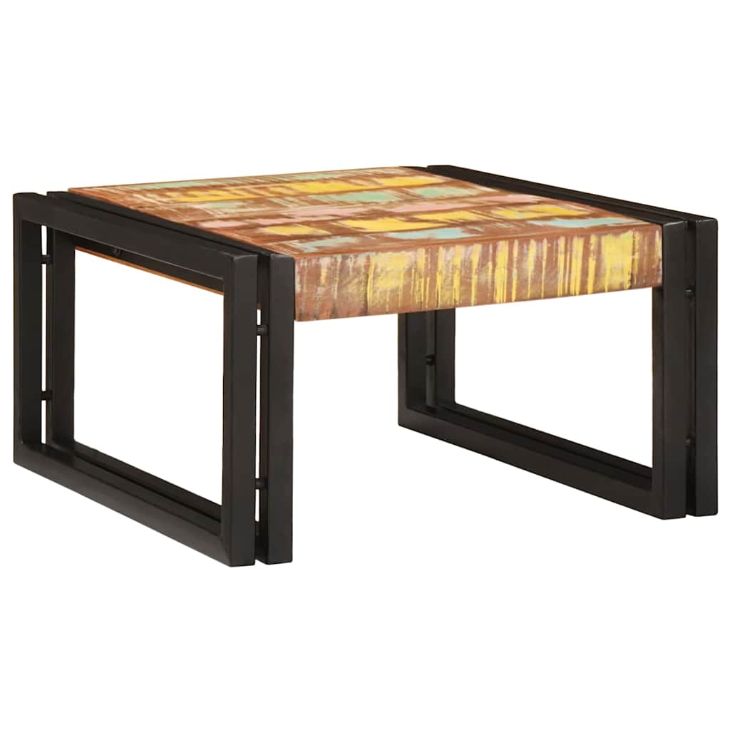 Badehylle med hylle 60 x 50 x 23 cm Massivt mangotre og jern