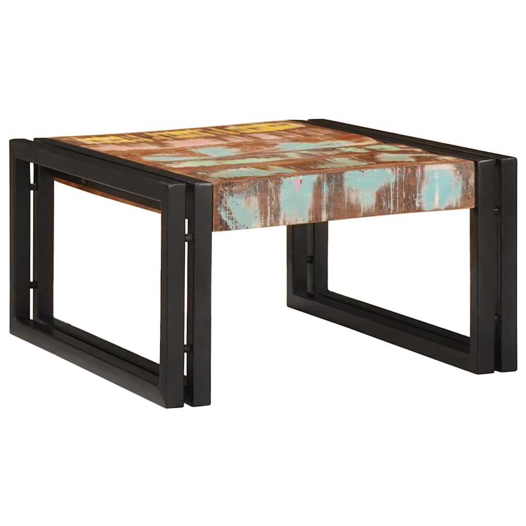 Badehylle med hylle 60 x 50 x 23 cm Massivt mangotre og jern