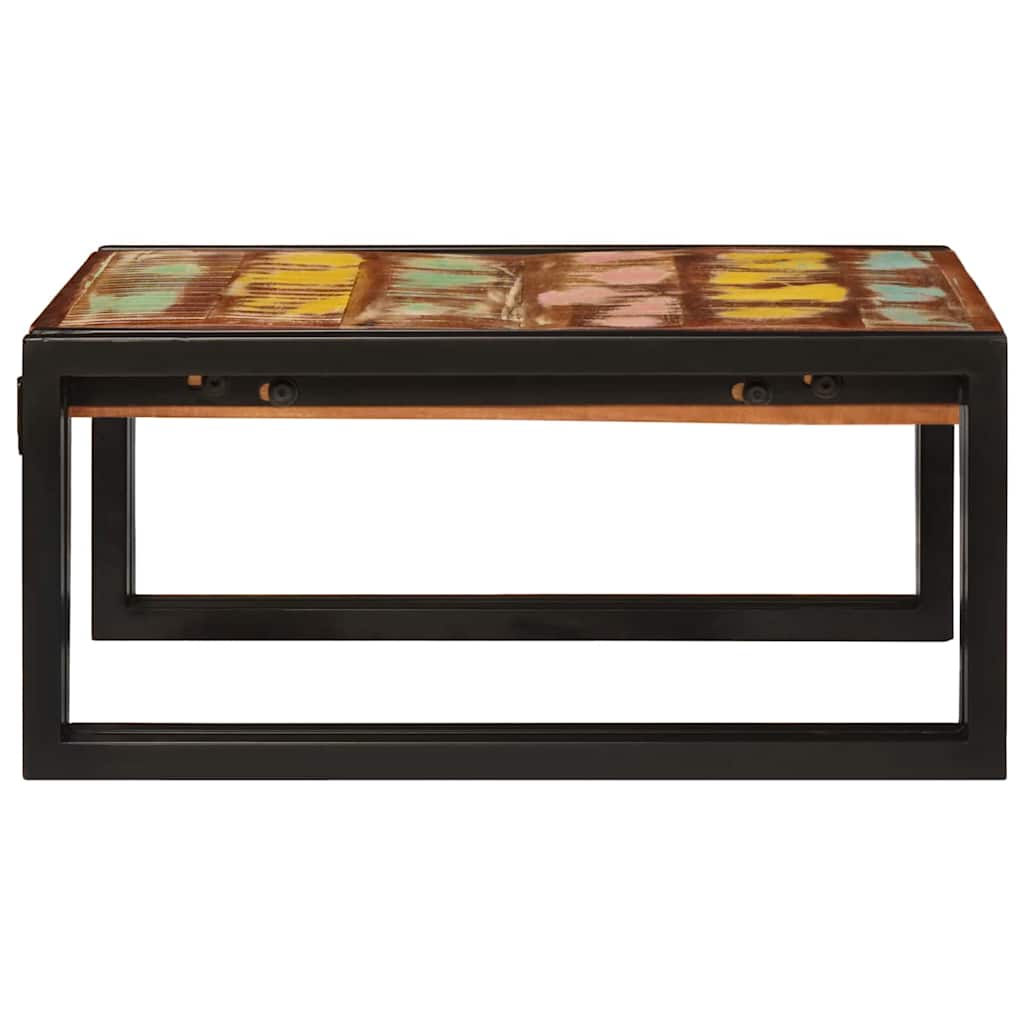Badehylle med hylle 60 x 50 x 23 cm Massivt mangotre og jern