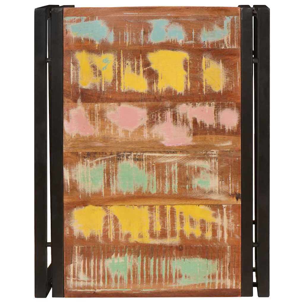 Badehylle med hylle 60 x 50 x 23 cm Massivt mangotre og jern