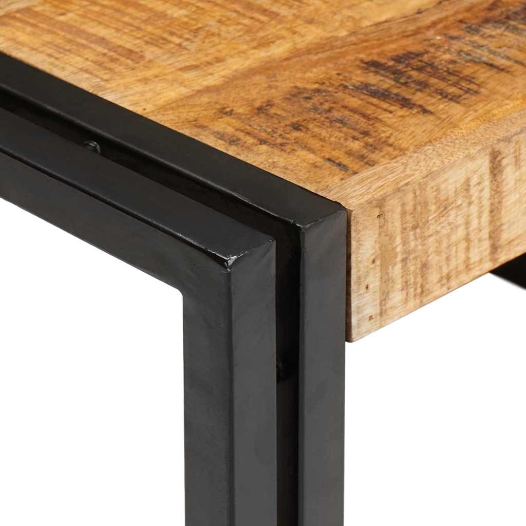 Badehylle med hylle 65 x 50 x 23 cm Massivt mangotre og jern