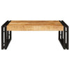 Badehylle med hylle 65 x 50 x 23 cm Massivt mangotre og jern