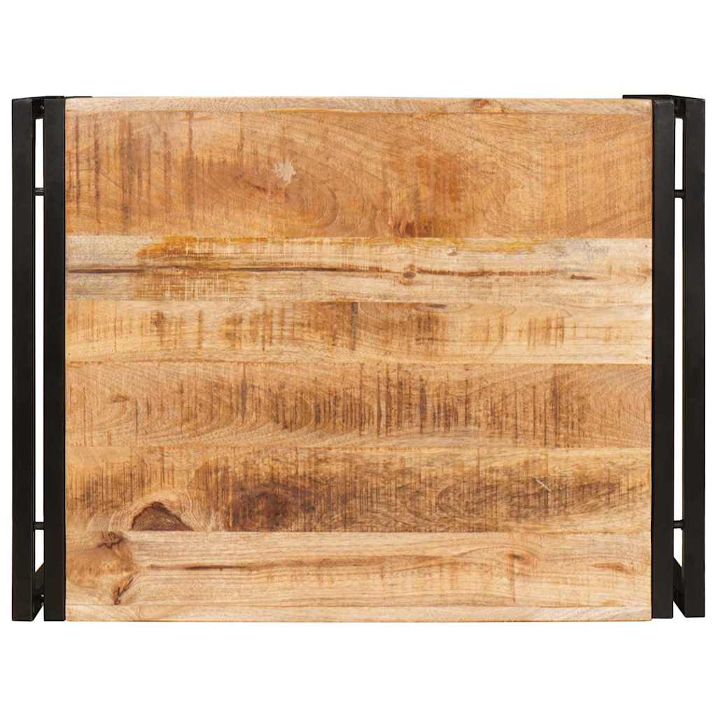 Badehylle med hylle 65 x 50 x 23 cm Massivt mangotre og jern