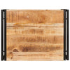 Badehylle med hylle 65 x 50 x 23 cm Massivt mangotre og jern