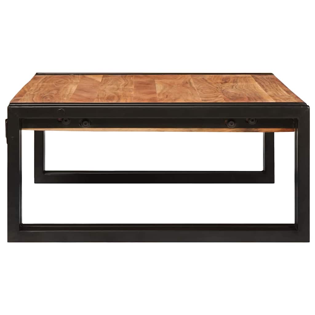 Badehylle med hylle 65 x 50 x 23 cm Massivt mangotre og jern