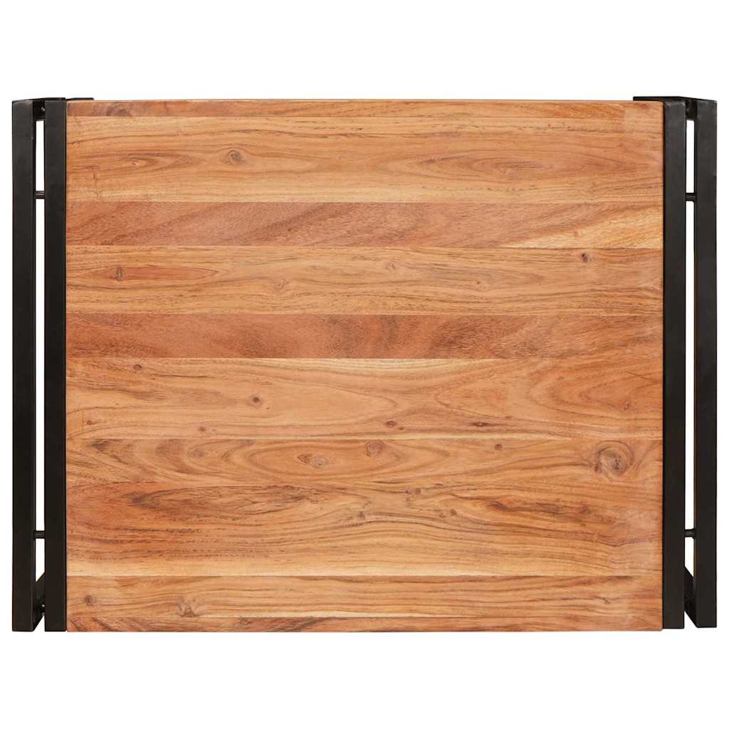 Badehylle med hylle 65 x 50 x 23 cm Massivt mangotre og jern