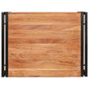 Badehylle med hylle 65 x 50 x 23 cm Massivt mangotre og jern