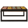 Badehylle med hylle 65 x 50 x 23 cm Massivt mangotre og jern