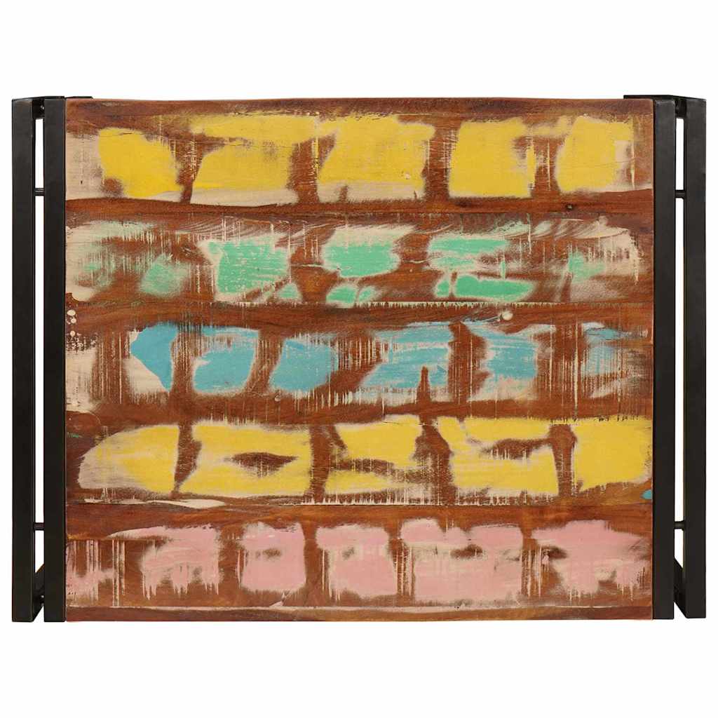 Badehylle Flerfarget 65 x 50 x 23 cm Massiv gjenbrukt treverk