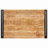 Badehylle med hylle 80 x 50 x 23 cm Massivt mangotre og jern