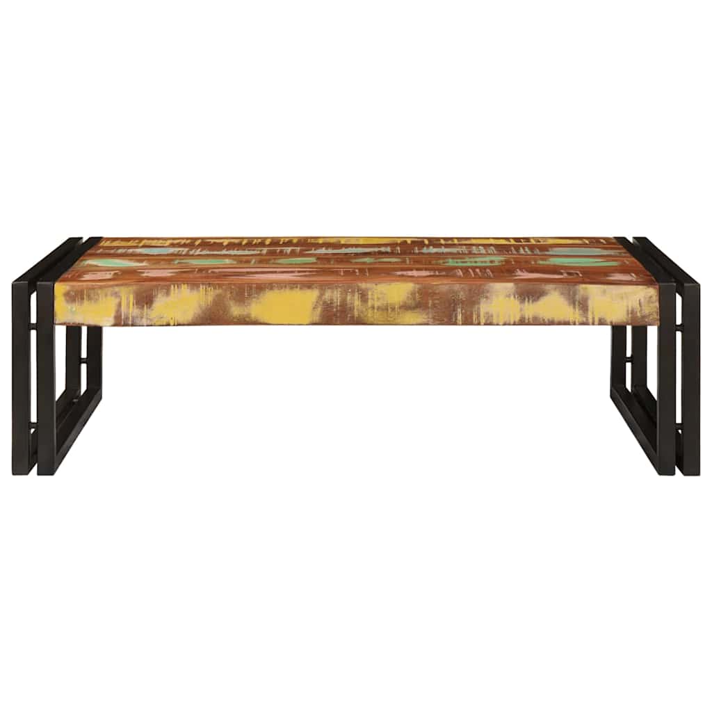 Badehylle med hylle 80 x 50 x 23 cm Massivt mangotre og jern