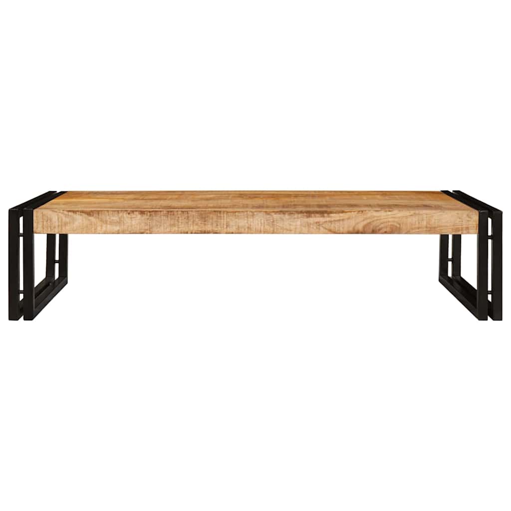 Badehylle med hylle 100 x 50 x 23 cm Massivt mangotre og jern