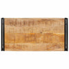 Badehylle med hylle 100 x 50 x 23 cm Massivt mangotre og jern