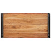 Badehylle med hylle 100 x 50 x 23 cm Massivt mangotre og jern