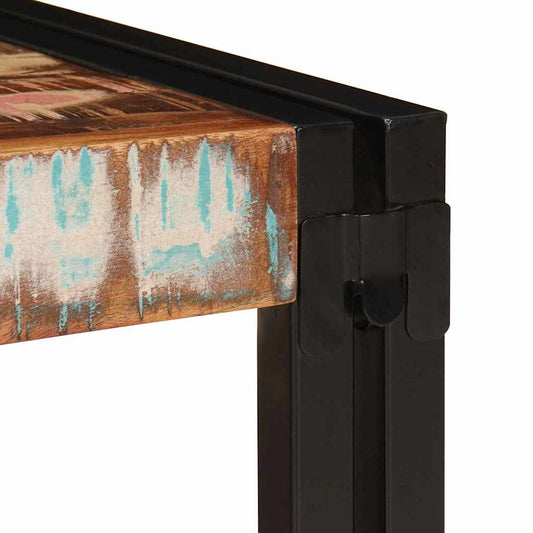 Badehylle Flerfarget 100 x 50 x 23 cm Massiv gjenbrukt treverk