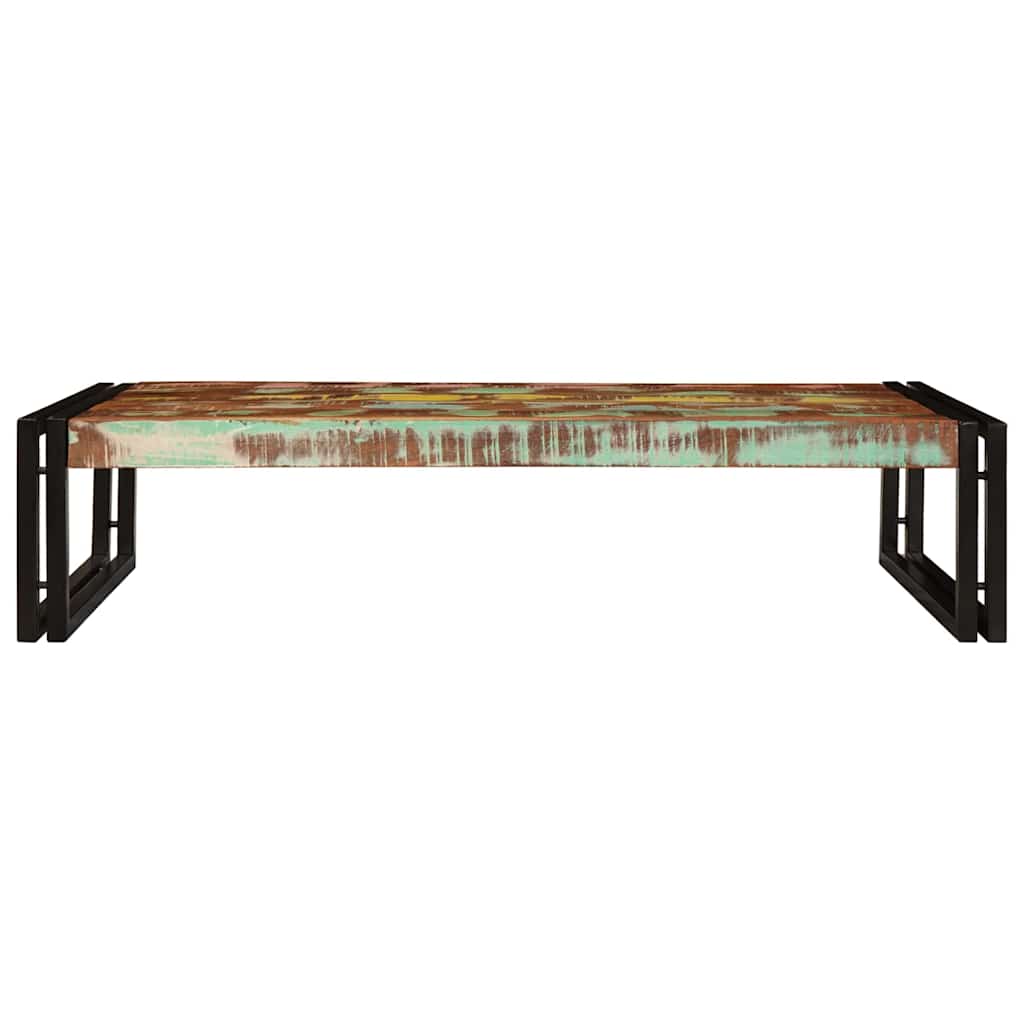 Badehylle Flerfarget 100 x 50 x 23 cm Massiv gjenbrukt treverk