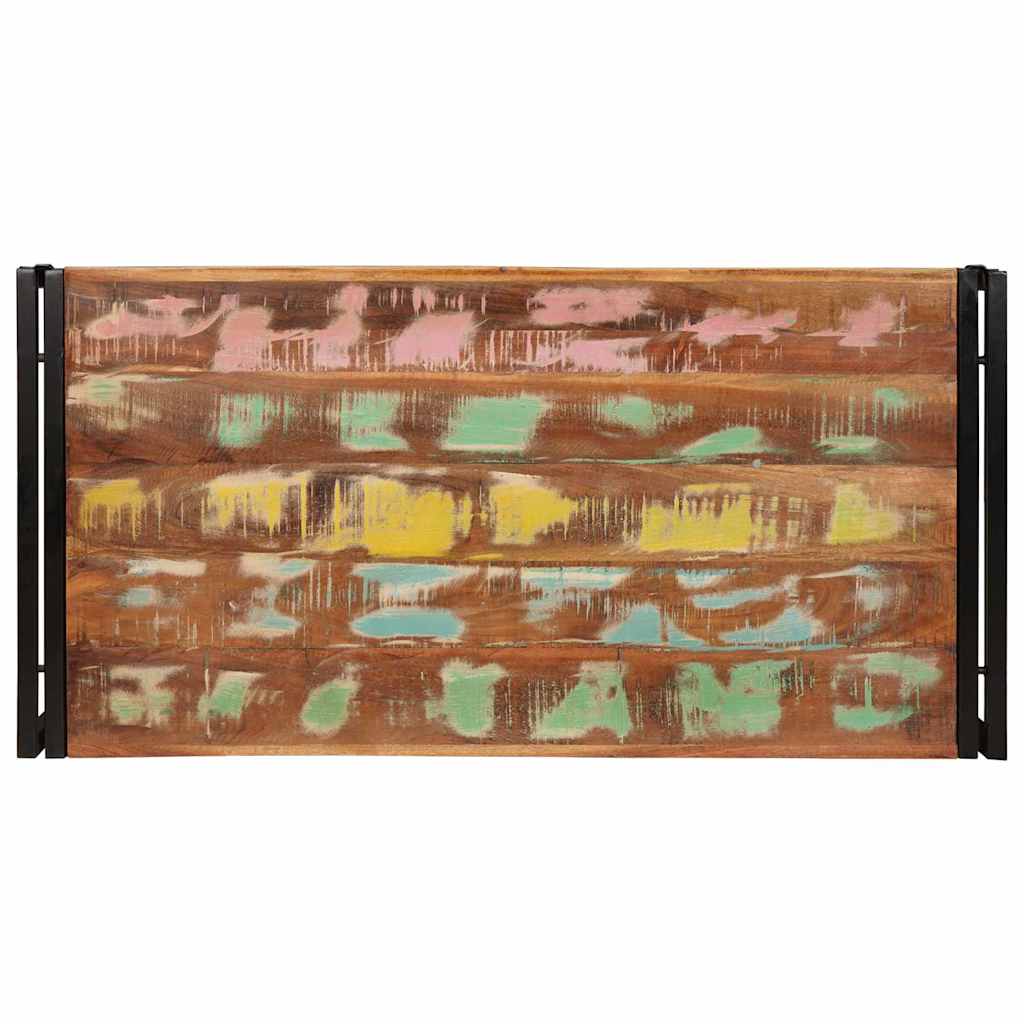 Badehylle med hylle 100 x 50 x 23 cm Massivt mangotre og jern