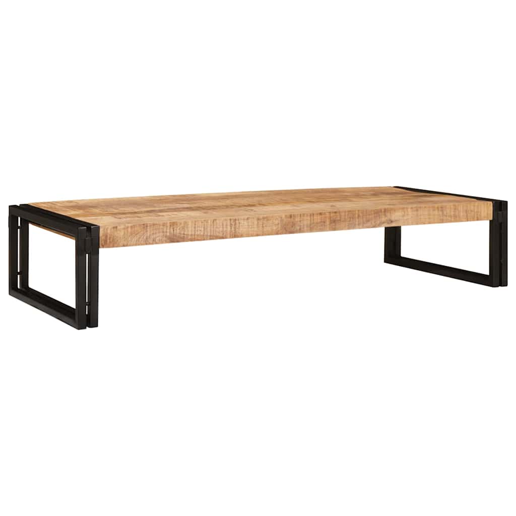 Badehylle med hylle 120 x 50 x 23 cm Massivt mangotre og jern