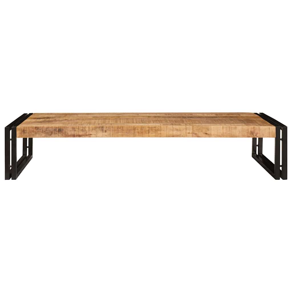 Badehylle med hylle 120 x 50 x 23 cm Massivt mangotre og jern