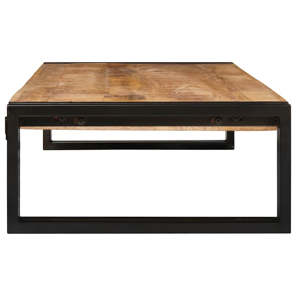 Badehylle med hylle 120 x 50 x 23 cm Massivt mangotre og jern
