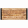 Badehylle med hylle 120 x 50 x 23 cm Massivt mangotre og jern