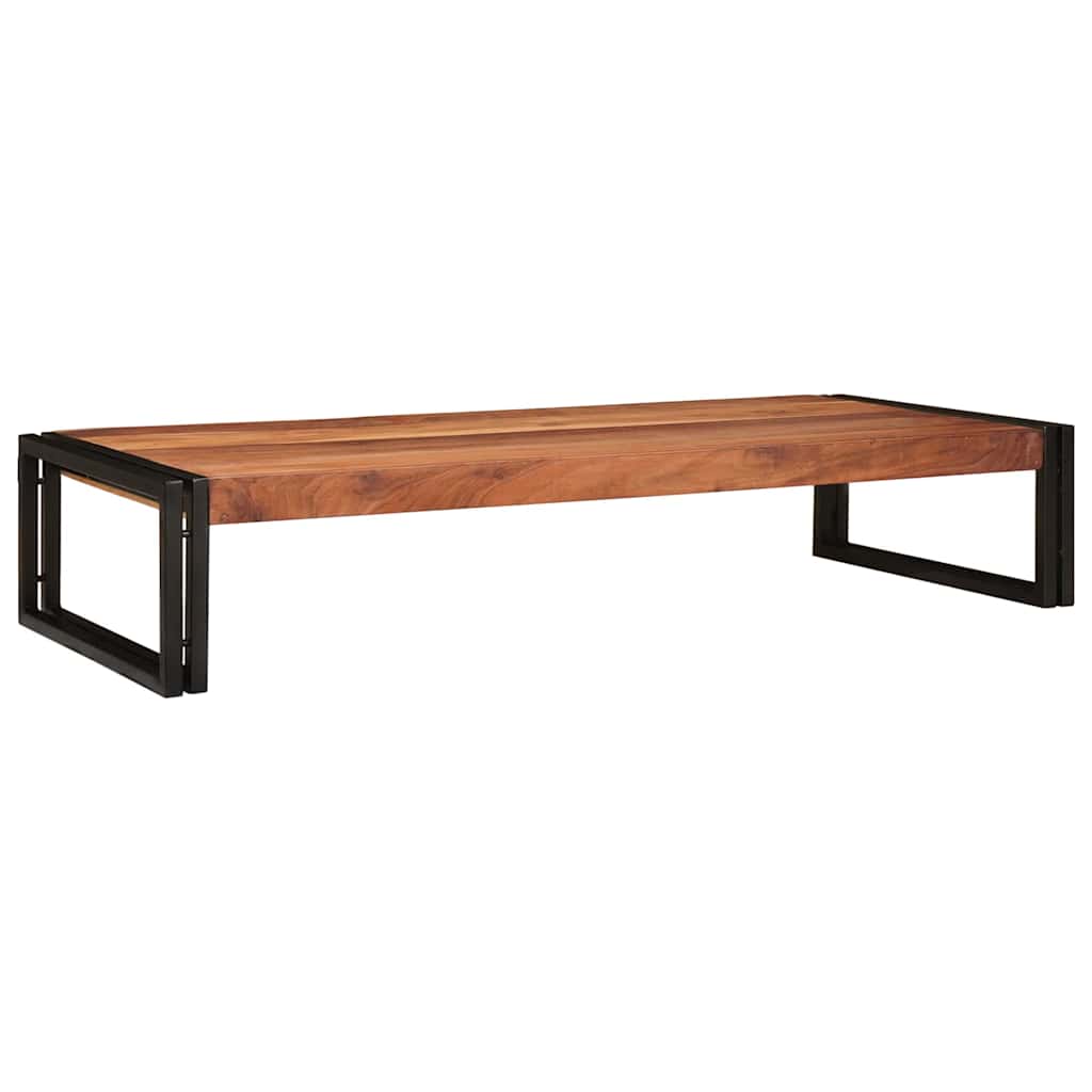 Badehylle med hylle 120 x 50 x 23 cm Massivt mangotre og jern