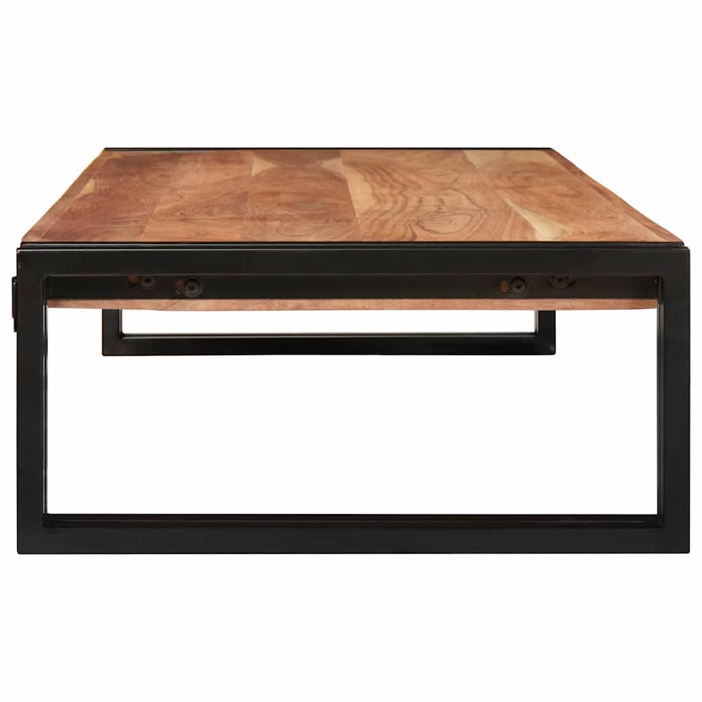 Badehylle med hylle 120 x 50 x 23 cm Massivt mangotre og jern