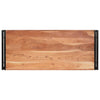 Badehylle med hylle 120 x 50 x 23 cm Massivt mangotre og jern