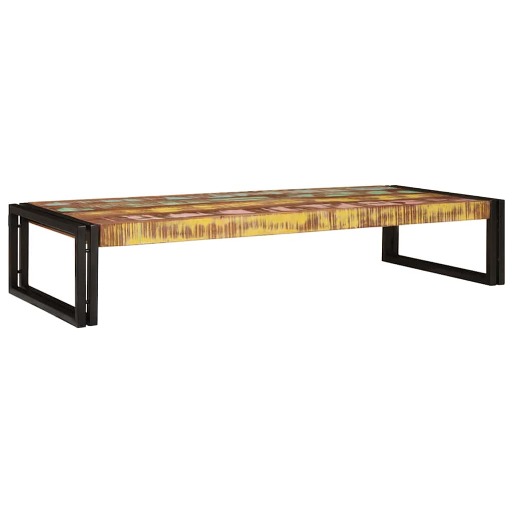 Badehylle med hylle 120 x 50 x 23 cm Massivt mangotre og jern