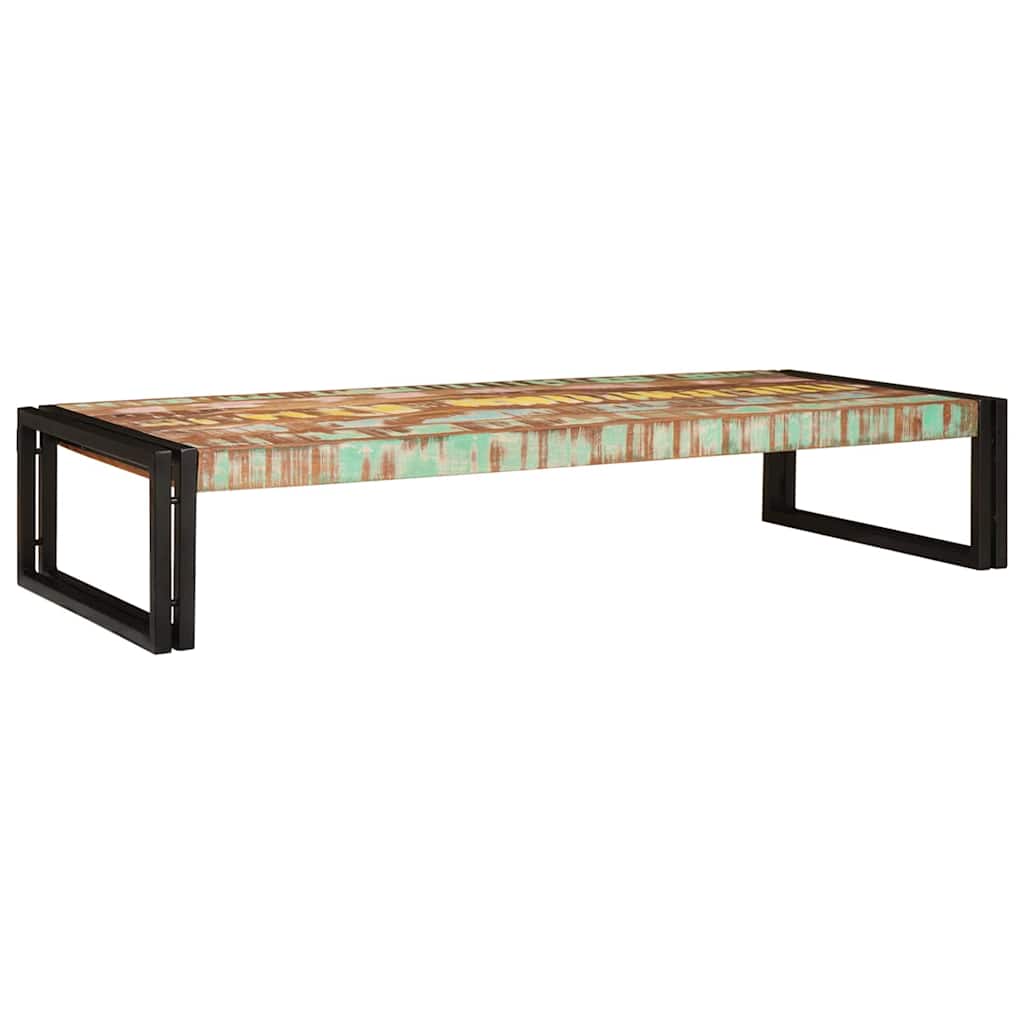 Badehylle med hylle 120 x 50 x 23 cm Massivt mangotre og jern