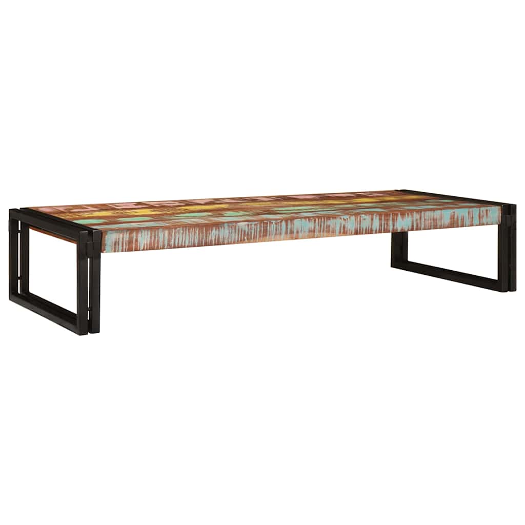 Badehylle med hylle 120 x 50 x 23 cm Massivt mangotre og jern