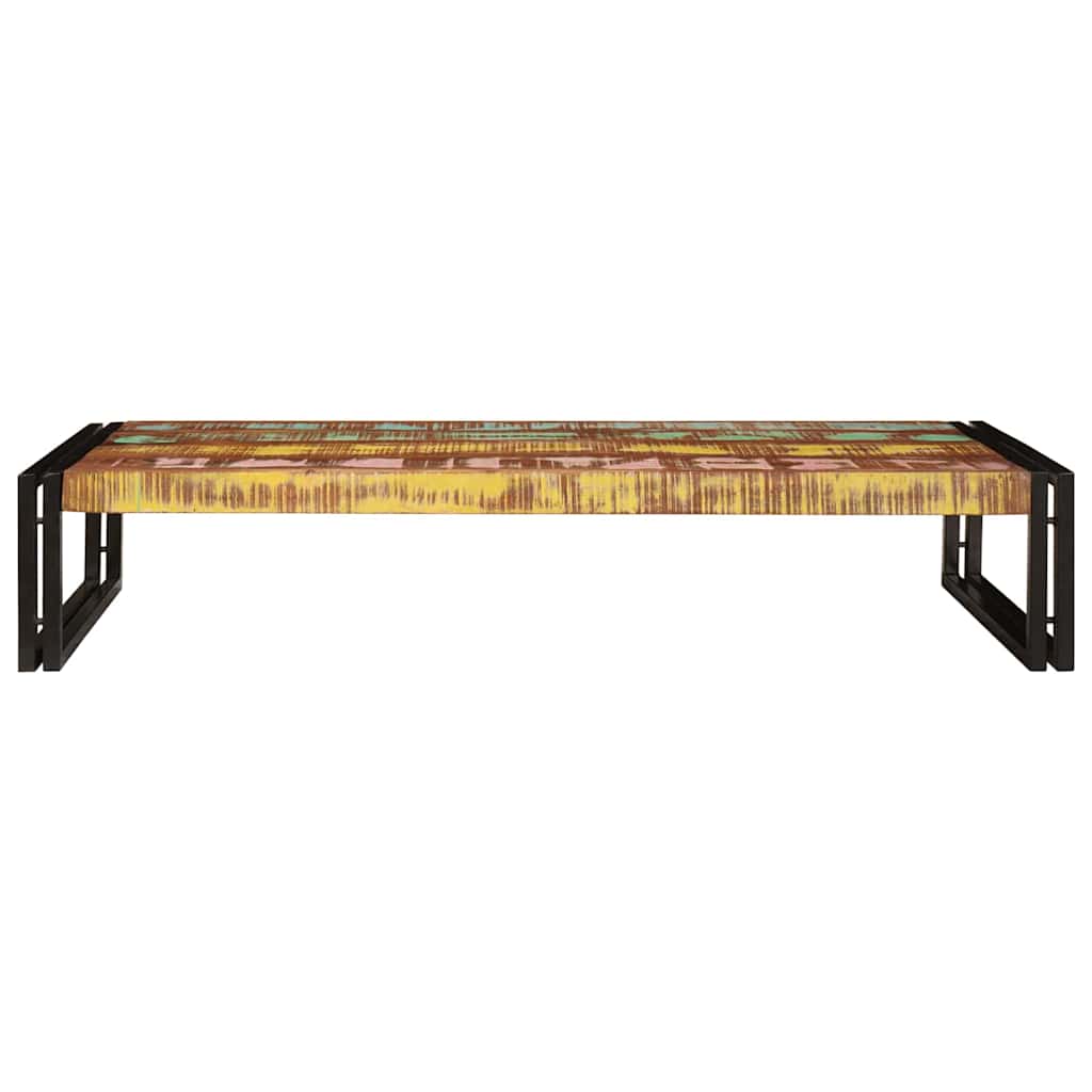Badehylle med hylle 120 x 50 x 23 cm Massivt mangotre og jern